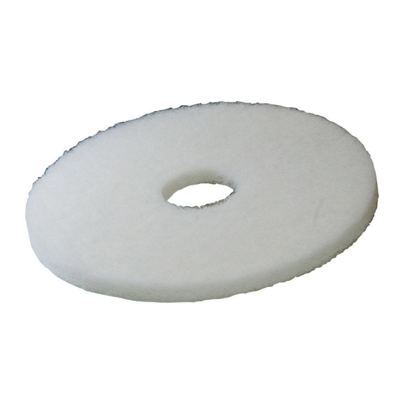disque pads 400 mm blanc pour préparation des surfaces