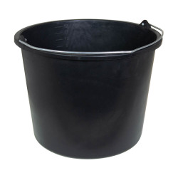 Seau de ménage 10 litres en plastique noir